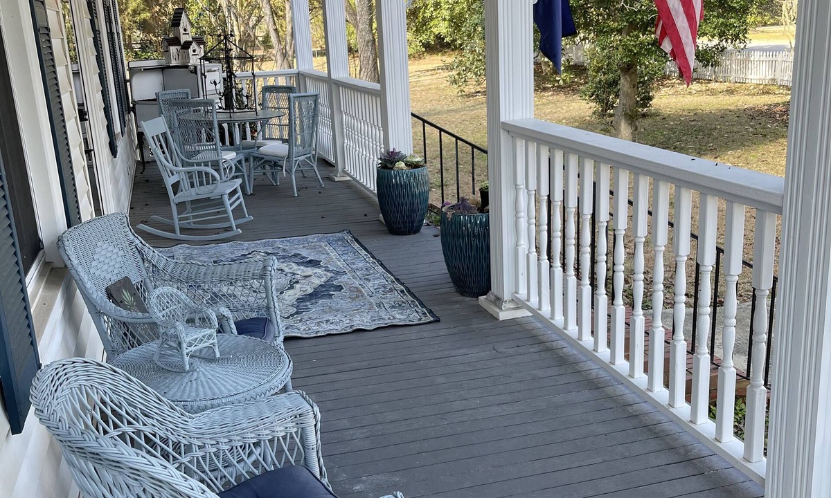 Aiken House | Gated property with historic main home + charming cottage.