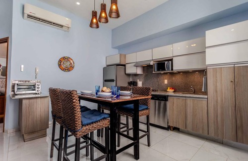 Emiliano Zapata Condo | 5 min to Los Muertos Beach in front of Cuale River located in Isla Cuale! 1BD Co