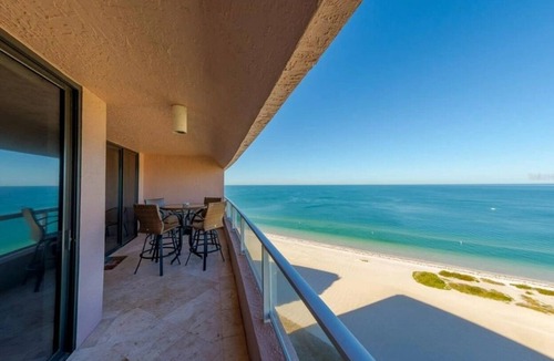 Sand Key Condo | Amazing Beachfront in Crescent Beach Club Gated Community with Sweeping Views!