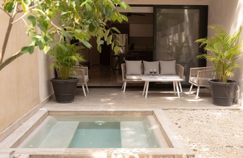 Tulum City Center Condo | Luxury Jungle 1br, Private Pool, Aldea Zama Premium! than 10 minutes to beach