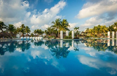 Villa Juarez Condo | Mayan Palace Pool- true work of art, series of connected Lagoons