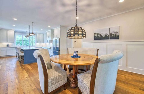 Mill Spring House | Mountain & lake-view luxury home with hot tub, deck, & pergola - dog-friendly