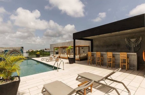 Ek Balam Village Condo | Terramar Viento Apartment Beach Club Access Walkable