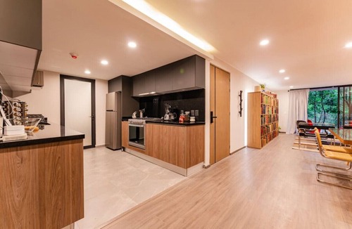 La Condesa Condo | Tranquil Condesa Apt, 2BR/2BA with Rooftop and Gym