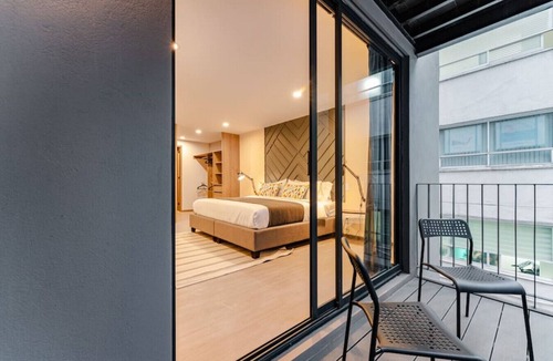 La Condesa Condo | Tranquil Condesa Apt, 2BR/2BA with Rooftop and Gym