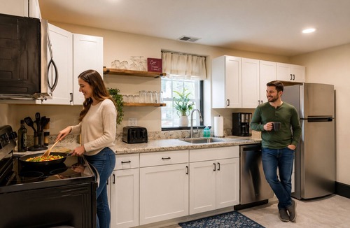 Bridgewater Apartment | Warm & Inviting Farmhouse Loft | Walk to River, Dining, Shopping & Bridgewater College