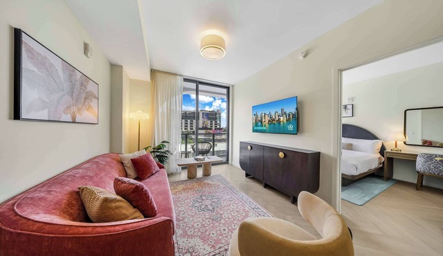 Design District 1BR | Rooftop | 20Min Fan Fest