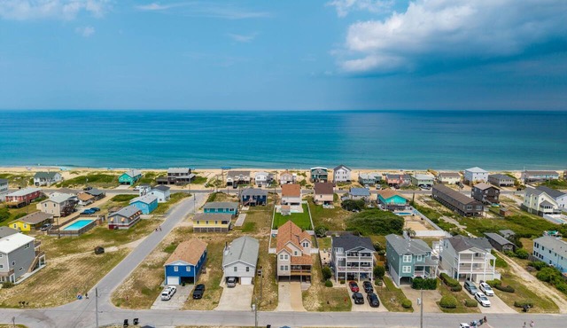 Kitty Hawk Beach House with Pool and Hot Tub. Steps away from the Beach
