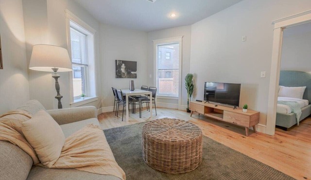 Sun-Filled 1BR Steps from Public Garden